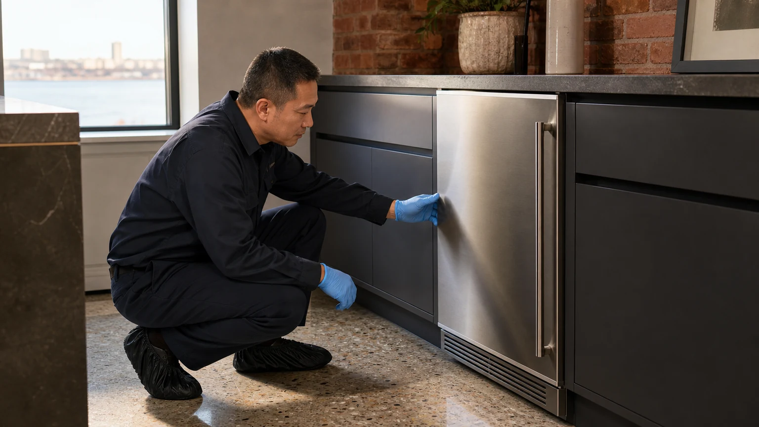 Undercounter ice maker diagnostic visit in Sutton Place