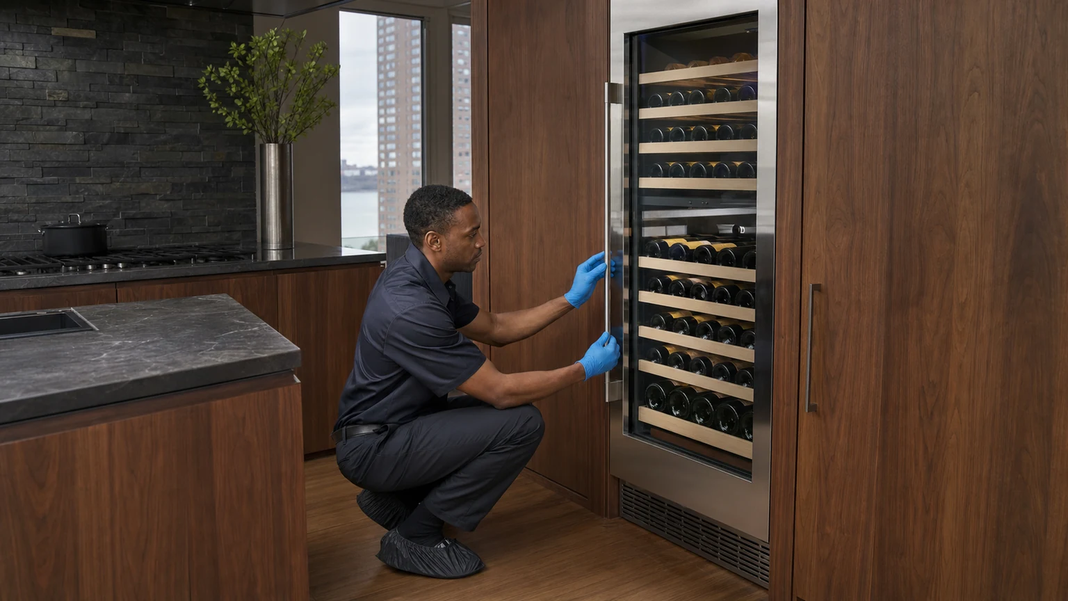 Wine cooler diagnostic visit in Sutton Place